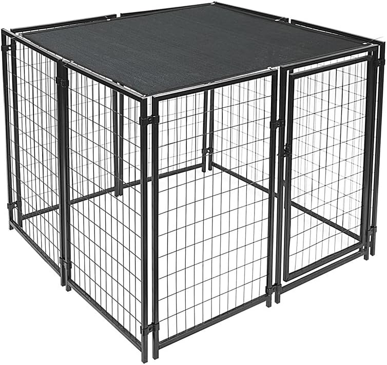 HomeABC Dog Kennel Shade Cover 95% Sunblock Shade Tarp Panel Net Mesh with Grommets for Outdoor Dog House Large Pet Crate Chicken Coop, 10ft x 10ft - Image 5